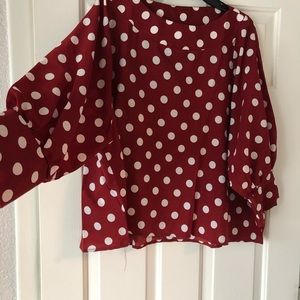 Polka dot blouse